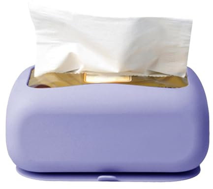 Tissue Box Holder Rectangular Wide Mouth Refillable Tissue Dispenser