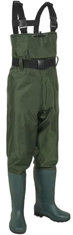 Cuissardes De Pêche Pour Hommes Femmes | Cuissardes De Pêche Imperméables Avec Bottes Pour Pêche, Cuissarde En Nylon Wader Crosswater Respirant Avec Poche Poitrine Et Sangle Réglable (Taille: 38-47)