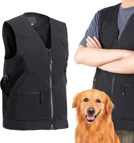 Hundetrainingsmanagement | Hundeweste mit mehreren Taschen | Trainingsausrüstung für Haustiere zum Angeln, Sport, Training und Jagd