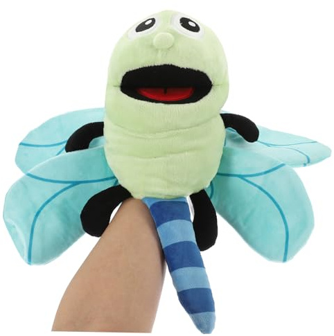 Milisten Libellen Handpuppe Aus Plüsch 39X33X9Cm Interaktives Handspielzeug Für Kinder Zum Geschichtenerzählen Und Rollenspiele Mit Beweglichem Mund