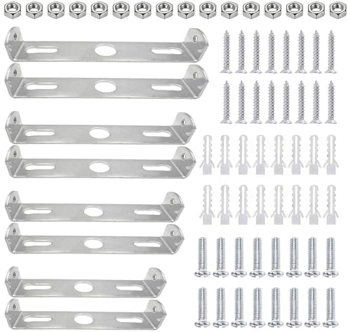 GmwyCzV 8 Pezzi Supporto per Lampada da Soffitto, 80/90/100/110 mm Rosone Lampadario Soffitto, Supporto Plafoniera Soffittos con Viti e Accessori, per Lampadas da Soffittos Casa Ufficio