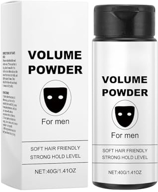 Texture Volume Powder for Men - Strong Hold Texturizing Hair Thickening Powder - Easy to Apply Instantly Adds Texture & Volume - Long Lasting & Strong Hold for Most Hair Types 40g