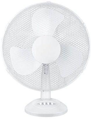 Genérico Ventilador de Mesa 16” (40 cm) Up Comfort 40W | 3 Velocidades | Oscilación 80° | Motor DC de Cobre | Silencioso 42 dB | Ventilador de Sobremesa para Hogar u Oficina | Blanco