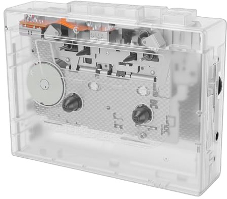 Yanmis Reproductor de Casete Bluetooth, con Convertidor USB MP3 Grabadora de Cinta de Casete Portátil para Digitalizar Audio, AUX de 3,5 Mm y Soporte para Unidad Flash USB
