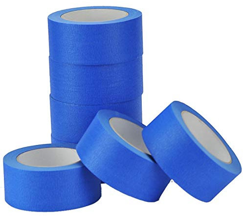 Blue Painters Clean Peel Masking Tape 50mm x 50M UV-Resistant Long Lasting for Indoor/Outdoor - (3 Rolls)