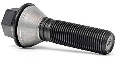Boulon de roue H&R conique avec col mobile M14x1.25 - Longueur 48mm - Noir (p.e. compatible avec BMW)