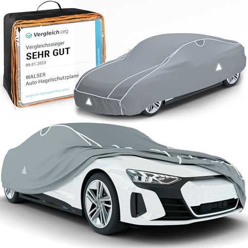 Walser Premium Hagelschutz Abdeckplane Auto, Vergleichssieger* Auto Hagelschutzplane, Autogarage Abdeckung, Abdeckplane Auto Hybrid UV Protect, Abdeckung Auto 100% Polyester, Auto Abdeckung PKW L