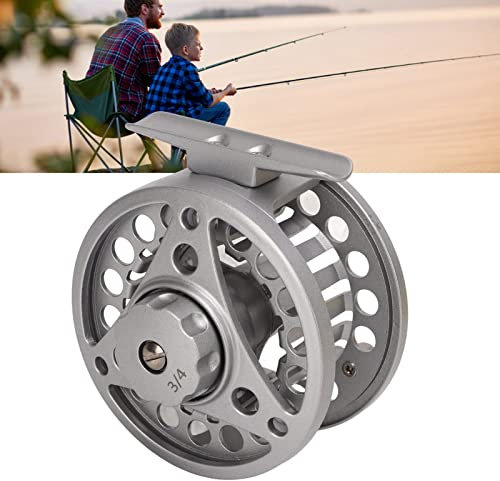 Angelrolle 3/4 Fliegenfischrolle Vollmetall-Fliegenrolle mit CNC-gefrästem Gehäuse aus Aluminiumlegierung