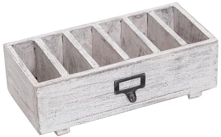 DESIGN DELIGHTS PORTEFEUILLA Runa | Bois dacajou, 32 cm | Porte-Lettres en Bois, collecteur de Lettres, Organisateur de Bureau, boîte de Rangement