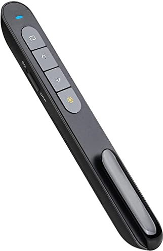 Presentation Clicker for PowerPoint Remote, Hyperlink Volume Wireless Presenter Remote Presentation Pointer, USB Presentation Remote Slide Advancer PPT Clicker for Computer Laptop Mac