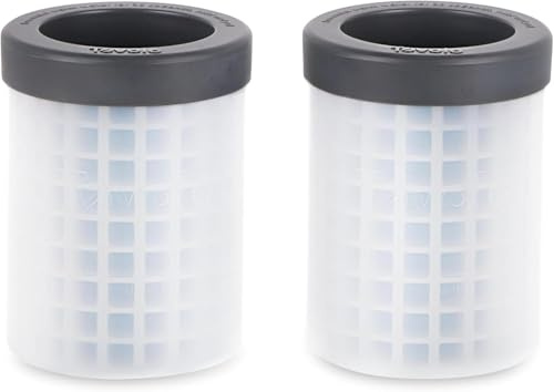 Tovolo Mini Ice Cylinder- Squeeze & Release- Set of 2, 1000422, Gray