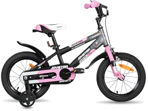 JOYSTAR Berry Bicicleta infantil de 16 pulgadas para niños y niñas de 4-7 años, bicicleta de 16 pulgadas para niños con estabilizadores, rosa