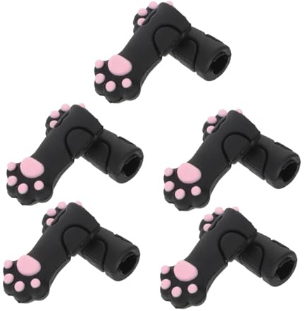 FOMIYES 10 Piezas Protector de Silicona para Herramientas de Pedicura Fundas Elásticas con Diseño de Pata de Gato Cubiertas para Tijeras y Pinzas de Cutículas Antideslizantes y Duraderas