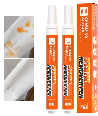 2 Pcs Instant Stain Remover Pen,Stain Remover Pen for Clothes,Blo/od,Sweat,Oil & Ink Stain,Clothes Sta/in Rem/over,Quick Effect And Drying Stain Remove P/en,Travel & Pocket Size,Stain Stick