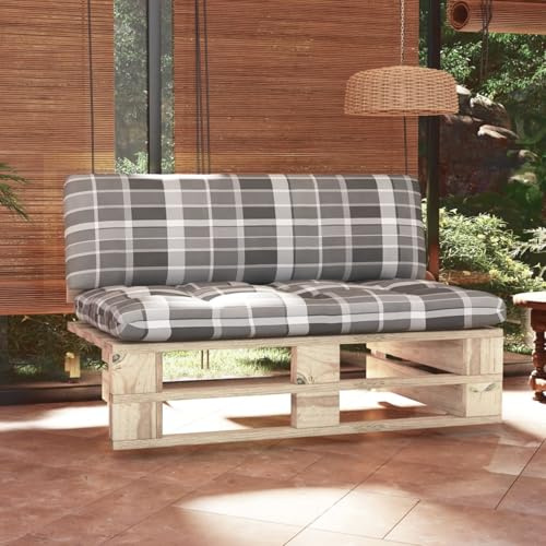 Homele Medelsoffa för utomhusbruk, pallar, impregnerad furu, trädgårdslounge-set, balkongmöbelset, trädgårdsmöbelset underhållningsset, balkong soffa lounge, lämplig för trädgårdar, terrasser