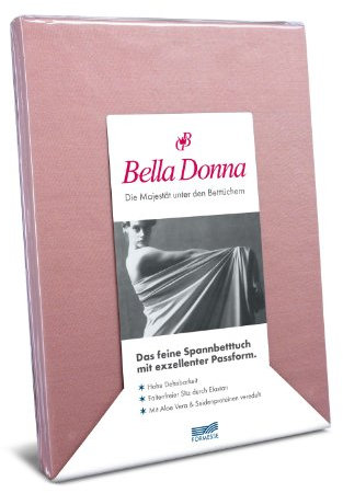 Spannbettlaken Bella Donna Jersey für Matratzen & Wasserbett 90-100 x 190-220 cm in Altrose