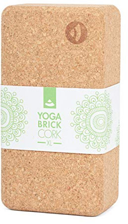 Bodhi Yoga Block Kork Brick | Einzeln & als Set | 100% Naturkork – Universal Yogaklotz | Umweltfreundlich & Nachhaltig | Tool für deine Asanas, Stretching & Regeneration | 230x120x75 mm