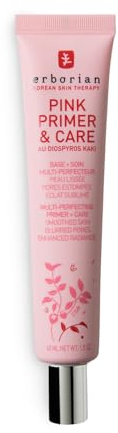 Erborian - Pink Primer & Care - Base de Maquillage Éclat et Soin Hydratant Lissant 2 en 1 - Aide à la Tenue et l'Application du Maquillage - Soin Coréen - 45 ml