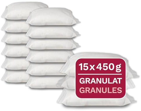 airself 15 x 450 g Universal Luftentfeuchter Nachfüllpack, Entfeuchter Granulat in Vliesbeuteln, geeignet für gängige Raumentfeuchter