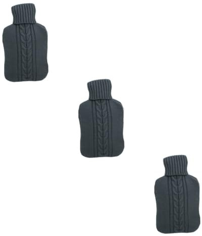Beaupretty 3St Wärmflaschenetui L Wärmflaschenbezug Strick Wärmflaschenbezug warmer Wärmflaschen-Handwärmerbezug Wasserflaschentasche wärmeflasche gestrickte Abdeckung Wärmflaschenabdeckung
