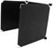 SUPVOX 3pcs Cat Litter Box Enclosure Splash Guards Large Cat Toilet Privacy Cover Plastic Litter Box Supplies Black Embossed*3 Black Clips*8