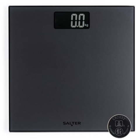 Salter SA00599CFEU12 - Bilancia pesapersone digitale elettronica, 180 kg, display LCD di facile lettura, lettura accurata istantanea, archiviazione sottile, include batteria, SA00599CFEU12