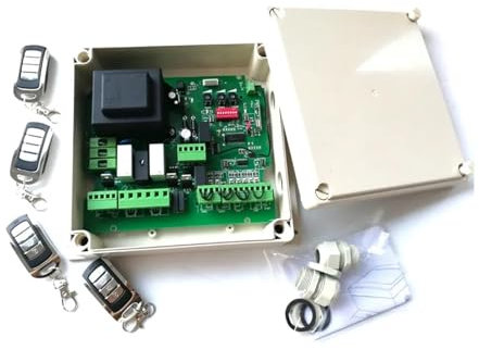 Kit Cancello Scorrevole, Controller della scheda elettronica del circuito dell'operatore del motore dell'apricancello automatico a battente 220VAC for l'apricancello automatico doppio ,per Giardino Ga