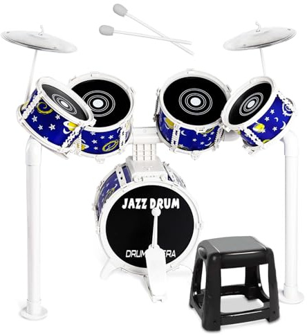 Batería para niños, batería de Juguete Verdantree, batería Infantil | 5 Instrumentos Musicales de percusión, Juguetes para niños y niñas de 3, 4 y 5 años, Regalos para Edades de 3 a 5 años