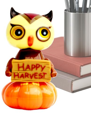 Wisylizv Figure a forma di gufo di | Figura decorativa oscillante per casa, ufficio, finestra, auto, adulti, Halloween, feste e ragazze
