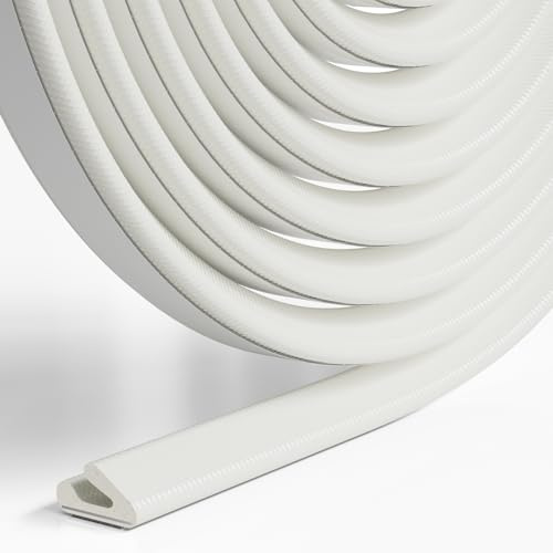 CUYSFEAD Türdichtung Fensterdichtung Dichtungsband Selbstklebend (Weiß, 6M)