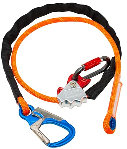 Flip Line Kit 3M,Safety Lanyard,Rope Grab Adjustable,Fall Arrest Lanyard