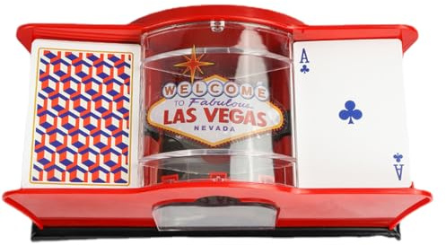 Mélangeur De Cartes Manuel – Machine De Poker À Manivelle, Outil De Mélange De À Deux Supports, Équipement Portable Blackjack Texas | Système De Mélange Lisse, Organisateur De Cartes De Jeu De