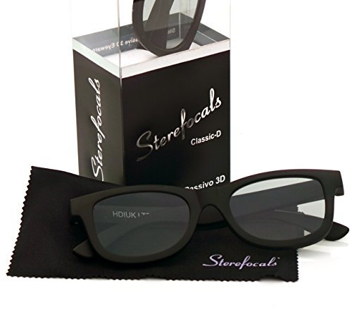 Sterefocals Designer Passive 3D Glasses (Black)