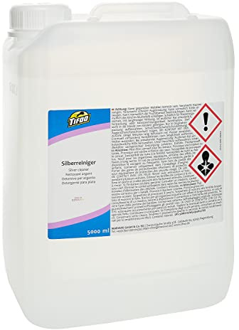 Nettoyant argent (5000 ml) - nettoyer efficacement l'argent terni – Bain d'argent, polissage de l'argent, Silver Clean