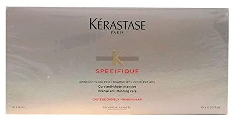 Kérastase Intensivkur für jedes Haar, Für mehr Haarwachstum und Kräftigung der Haare, Cure Anti-Chute X42 Haarkur, Spécifique, 42 x 6 ml