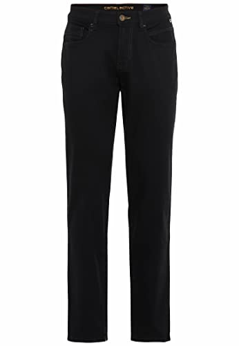 camel active Herren Regular Fit 5-Pocket Jeans Forever Black Schwarz, menswear-38/32