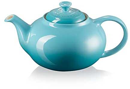 Le Creuset Stoneware Classic Teapot, 1.3 litres, Serves 3-4 Cups, Teal, 70702131700000