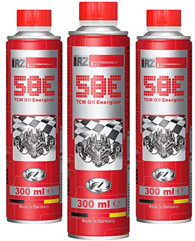 3 x RZ58E TCM Oil Energizer | Aditivo de aceite de motor Performance | Mejora del rendimiento | Reducción extrema de fricción | Protección contra el desgaste | Aditivo de aceite de motor | lata de 300