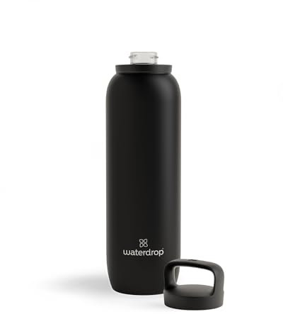waterdrop® All Purpose Thermosflasche 1L, isolierte Edelstahl Trinkflasche, 24h kalt - 12h heiß, auslaufsicher & bruchsicher
