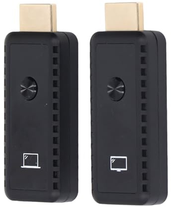 Trådlös HDMI-sändare och Mottagare, Plug and Play 5G 4K Wireless HDMI Extender Kit 100ft Range, för Strömmande Video och Ljud Till Bildskärm Från Bärbar Dator/PC/TV-box/projektor