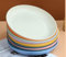 RISVOWO 9-teiliges Teller-Set, Modern, Polypropylen, Essteller, Rund, Mehrfarbig, Mikrowellen- und Spülmaschinenfest, Picknick, Brautparty, 20x10x2.8 cm
