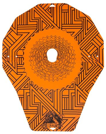 Hanzete Bicycle Disc Brake Cover Heat-Resistant Wear-Resistant Mountain Bike Washer Cover Simple Dazzle Print Washing Tool for Road Mountain Bike