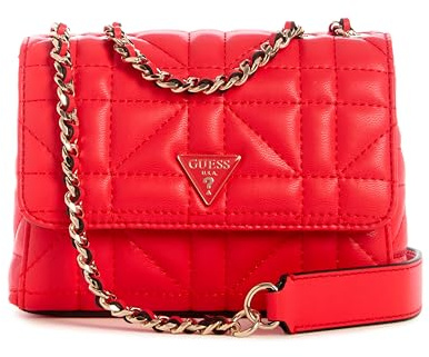 GUESS Edita Mini Convertible Crossbody Flap, korallenrot, Einheitsgröße