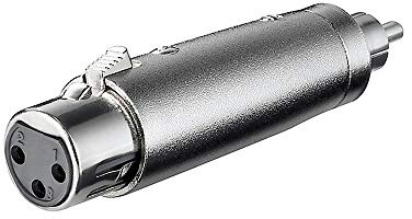Goobay 27455 Adattatore XLR, Connettore RCA a Presa XLR