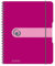 Herlitz Collegeblock easy orga to go A5, beere, kariert, 160 Seiten, 2 Stück