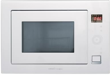 CATA - MC 25 GTC WH - Svart mikrovågsugn - Inbyggd modell - 900 W med 5 effektnivåer och 1000 W grill - Timer upp till 95 minuter - 25 L mikrovågsugn kapacitet