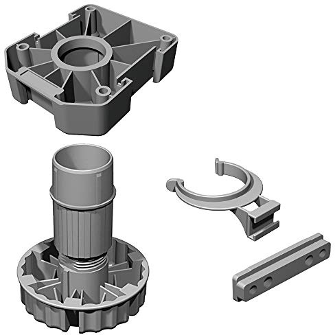 Gedotec Pieds de Nivellement | Support Réglable en Plastique pour Meubles de Cuisine, Canapés, Tables, Sommier | Niveleurs Ajustables Antidérapants | Capacité de Charge 500 kg | 120 mm | Lot de 20