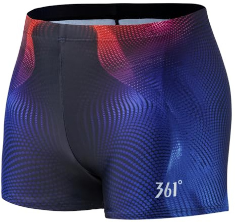 361º Jammers Swimsuit for Men,Competition Lap Swim Suit, Square Leg Endurance Training for Beach Holiday