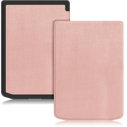 TOPCASE Magnetiskt smalt fodral kompatibelt med fickboksvers/vers pro 6 tum skydd med automatisk sov-/väckningsfunktion, roséguld