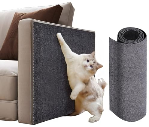 Alfombra Rascador para Gatos Autoadhesiva, Protector de Sofá y Pared, Tapete para Rascar, DIY Climbing Cat Scratcher